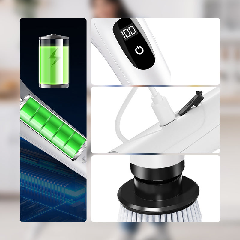 ⏳🔥LIMITED-TIME 50% OFF! ⏰🧹 8‑in‑1 Electric Cleaning Brush Set 🏠