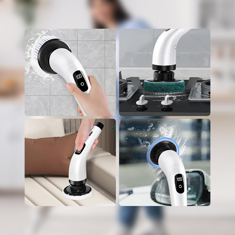 ⏳🔥LIMITED-TIME 50% OFF! ⏰🧹 8‑in‑1 Electric Cleaning Brush Set 🏠