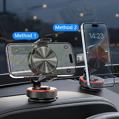 ✨💪Adjustable Magnetic Car Mount with Vacuum Suction Base Universal Stable Magnet Phone Stand Auto Interior Accessory