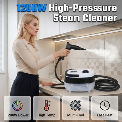 💨🔥 High-Pressure Steam Cleaner – Removes Grease, Stains & Bacteria Without Chemicals Throughout Your Home 🏠✨