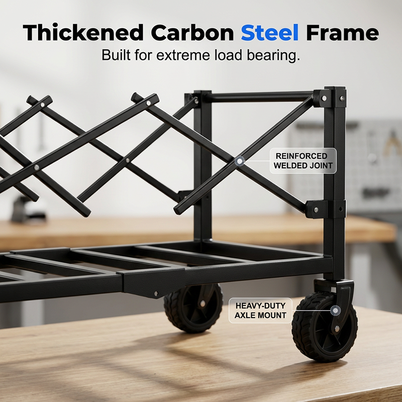 🛒 50% OFF NOW! 🚐 Heavy Duty Collapsible Wagon Cart – All-terrain wheels, large capacity & compact fold – Perfect for camping, groceries & beach trips 🌿