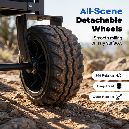 🛒 50% OFF NOW! 🚐 Heavy Duty Collapsible Wagon Cart – All-terrain wheels, large capacity & compact fold – Perfect for camping, groceries & beach trips 🌿