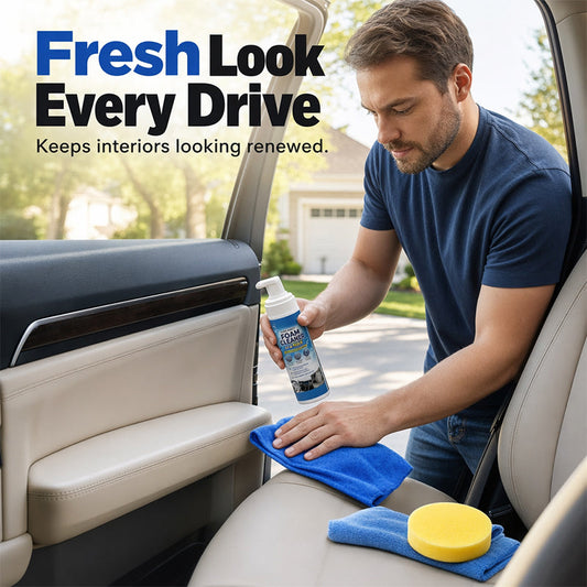 Multi-Functional Foam Cleaner for Car Interior Leather and Vinyl Restorer 50ml