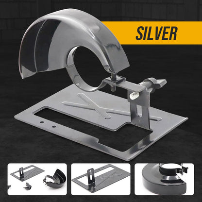 🔥Hot Sale 50% OFF🔥 Angle Grinder Cutting Stand with Protective Cover Kit – 0-45° Adjustable, 0-40mm Depth, Fits 4"-5" (100-125mm) Grinders, Iron+ABS, 11 Pcs with Dust Hose & Blades 🔧