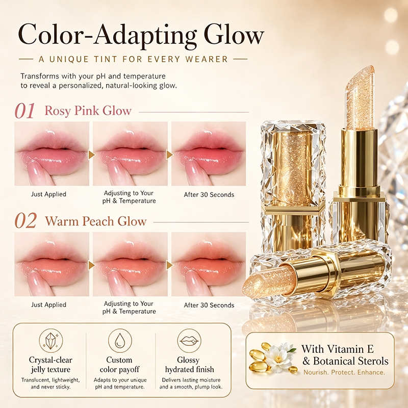 🔥Hot Sale 50% OFF🔥 Temperature Color Changing Jelly Lipstick – Adapts to Your pH, Hydrating 💋