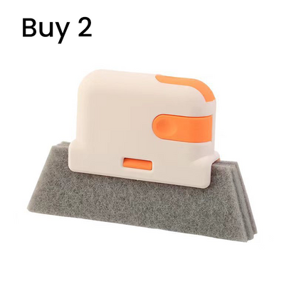 Buy 1 Get 1 Free! 3-in-1 Window Track Cleaning Tool with Scrubbing Pad