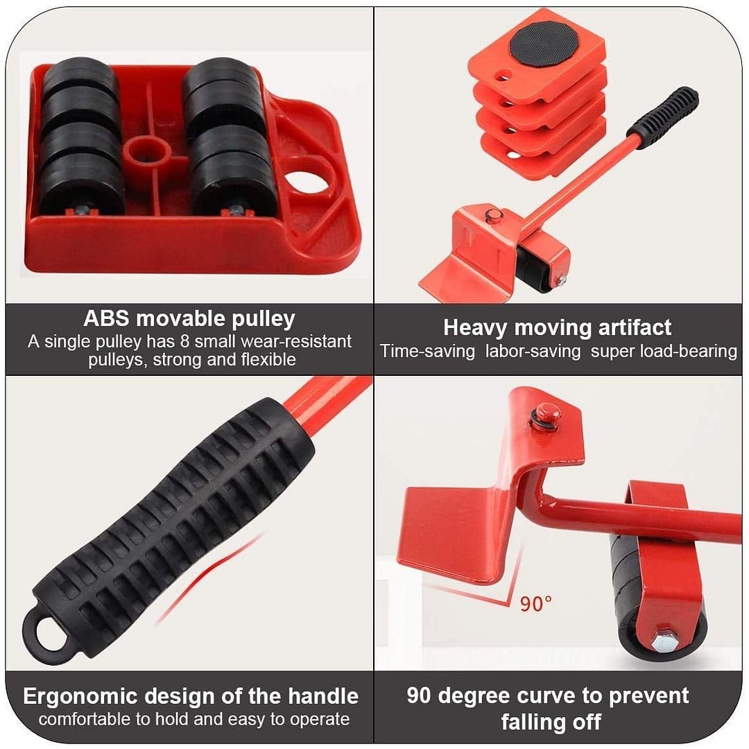 📦 LIMITED-TIME 50% OFF! 🛋️ Furniture Moving System – 360° Rotating Sliders, 800 Lbs Load‑Bearing 8‑Piece Kit ✨