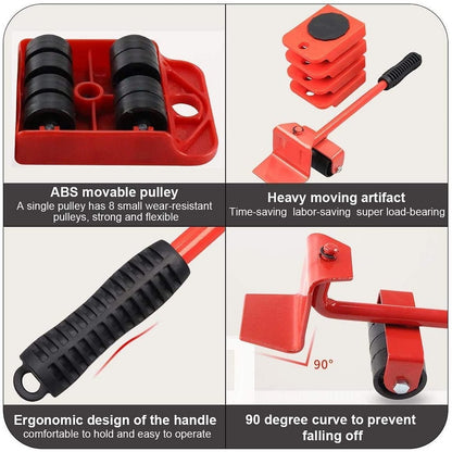 📦 LIMITED-TIME 50% OFF! 🛋️ Furniture Moving System – 360° Rotating Sliders, 800 Lbs Load‑Bearing 8‑Piece Kit ✨