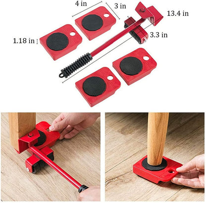 📦 LIMITED-TIME 50% OFF! 🛋️ Furniture Moving System – 360° Rotating Sliders, 800 Lbs Load‑Bearing 8‑Piece Kit ✨