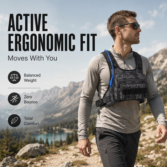 Chest Bag Hydration Ready Cycling Vest Pack for Men