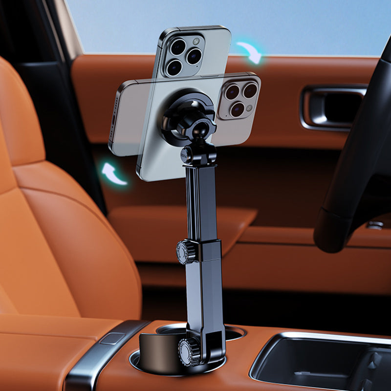 🚗Tired of your phone sliding while driving? Universal Adjustable Cup Holder Phone Mount For All Phones