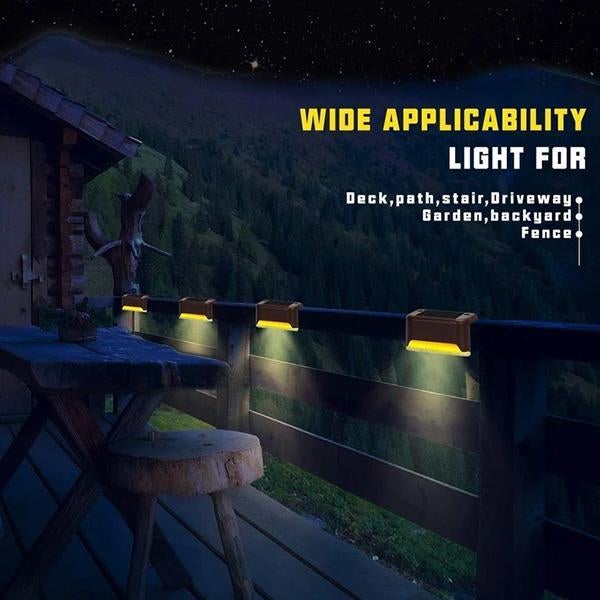 🌸BUY 1 GET 1 FREE ! ☀️ Waterproof Outdoor Solar Deck Lights – Solar Powered, Warm Gentle Glow, Easy Install ✨