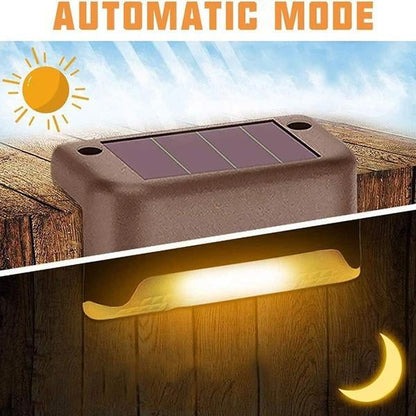 🌸BUY 1 GET 1 FREE ! ☀️ Waterproof Outdoor Solar Deck Lights – Solar Powered, Warm Gentle Glow, Easy Install ✨