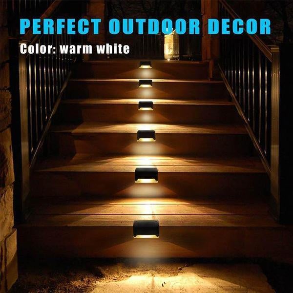 🌸BUY 1 GET 1 FREE ! ☀️ Waterproof Outdoor Solar Deck Lights – Solar Powered, Warm Gentle Glow, Easy Install ✨
