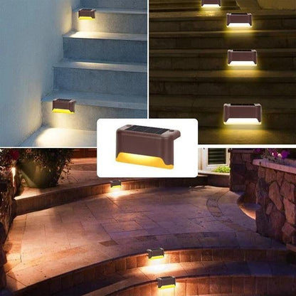 🌸BUY 1 GET 1 FREE ! ☀️ Waterproof Outdoor Solar Deck Lights – Solar Powered, Warm Gentle Glow, Easy Install ✨
