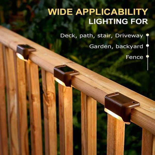 🌸BUY 1 GET 1 FREE ! ☀️ Waterproof Outdoor Solar Deck Lights – Solar Powered, Warm Gentle Glow, Easy Install ✨