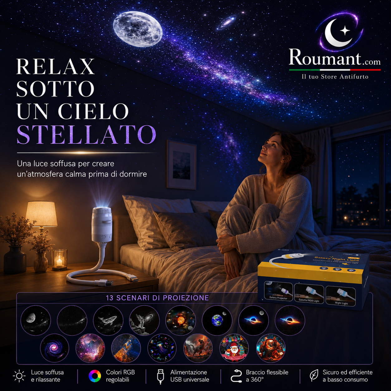 🌌 2026 Sale — Over 27,000 Sold! 💫 USB Star Projector Lamp – Dreamy Galaxy Nights ✨