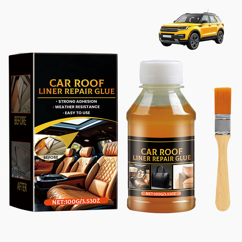 🔥Hot Sale 52% OFF🔥Car Headliner Repair Adhesive｜Heat Resistant Quick-Dry Fabric & Leather Bonding Glue ✨
