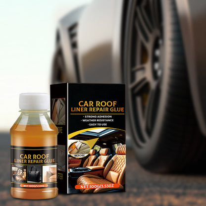 🔥Hot Sale 52% OFF🔥Car Headliner Repair Adhesive｜Heat Resistant Quick-Dry Fabric & Leather Bonding Glue ✨