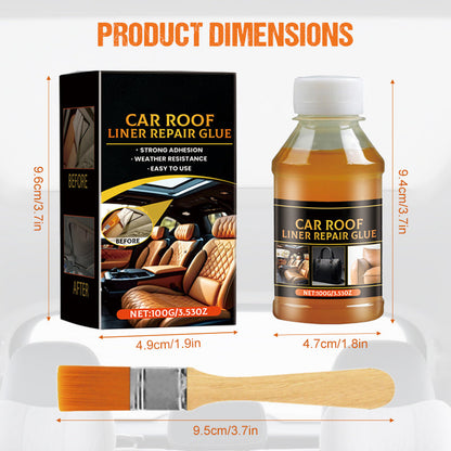 🔥Hot Sale 52% OFF🔥Car Headliner Repair Adhesive｜Heat Resistant Quick-Dry Fabric & Leather Bonding Glue ✨