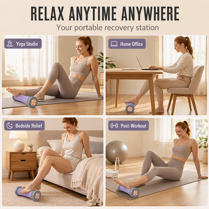 📢📢49% OFF !! ⏰TPE Foot Massage Roller for Plantar Fasciitis Relief