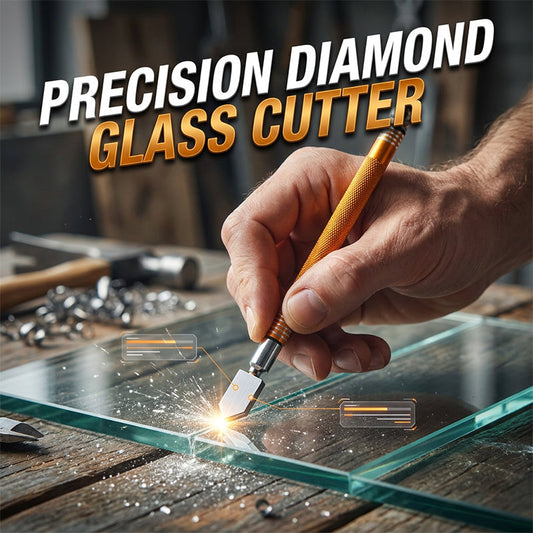 Professional Diamond Glass Cutter with Alloy Handle Roller Wheel