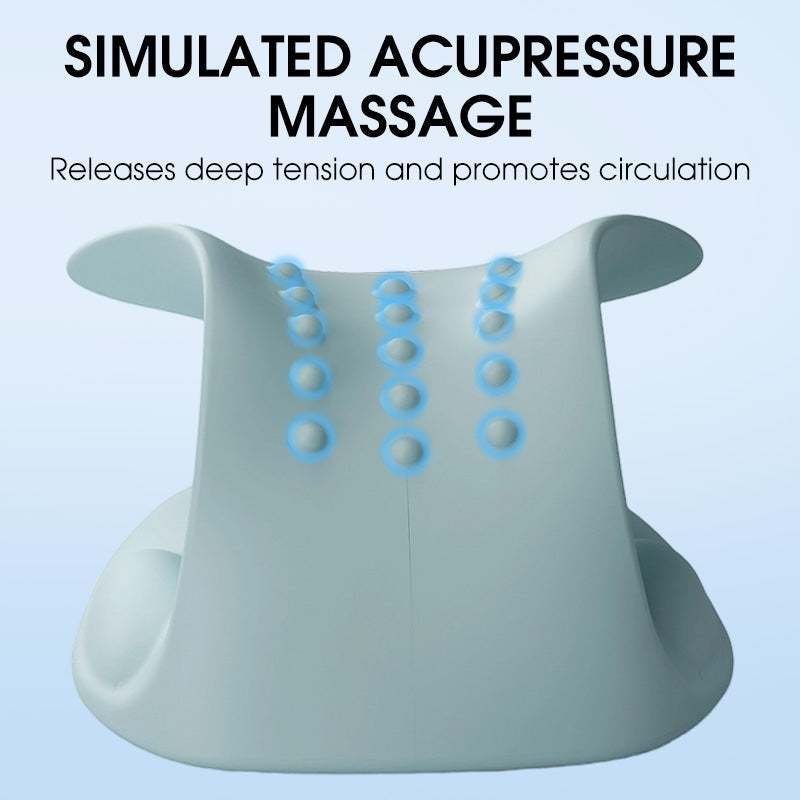 🥳2026 HOT SALE🥳💞50K+ SOLD!💤✨ 50% OFF! Neck & Shoulder Relaxer – Ergonomic gravity traction relieves cervical pressure. Simulated acupressure melts away knots – 15 mins daily for better sleep! 🛏️💚
