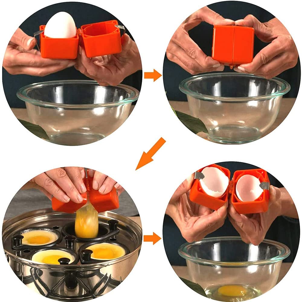 🥚💨 Rompe Huevos Rápido y Limpio – Abre Cientos sin Cáscaras Rotas, Adiós a los Dedos Pegajosos y los Restos en la Sartén 🍳🔥