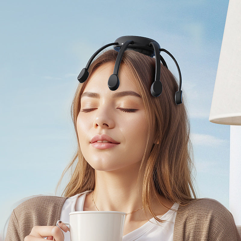 😌 8 massage heads. 1 tired head. The rest you've been waiting for. Independent acupoint massage that melts away stress – and your headache. ✨💆