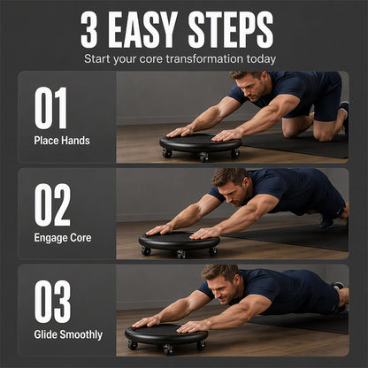 ⏳Time-Limited Special⏰Abdominal Roller Wheel Disc with Knee Mat – Stable 💪