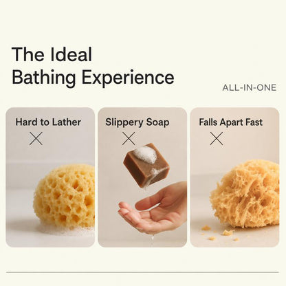 😍Best Sellers🔥Exfoliating Honeycomb Bath Sponge with Hand Strap