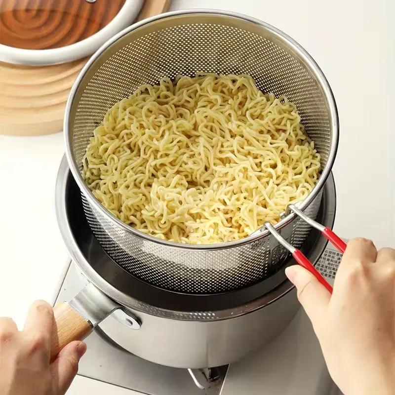 Multifunctional 304 Stainless Steel Frying Pot