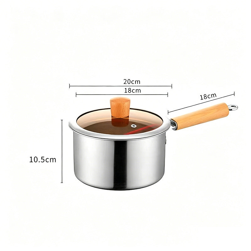 Multifunctional 304 Stainless Steel Frying Pot