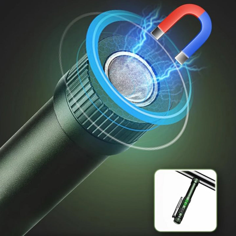 🔦🔥Must-Have Tool! Multifunctional Pen-Shaped Strong Magnetic Work Light, Portable Rotatable LED Work Torch, Magnetic Base Hands-Free Lighting for Repair & Outdoor💡