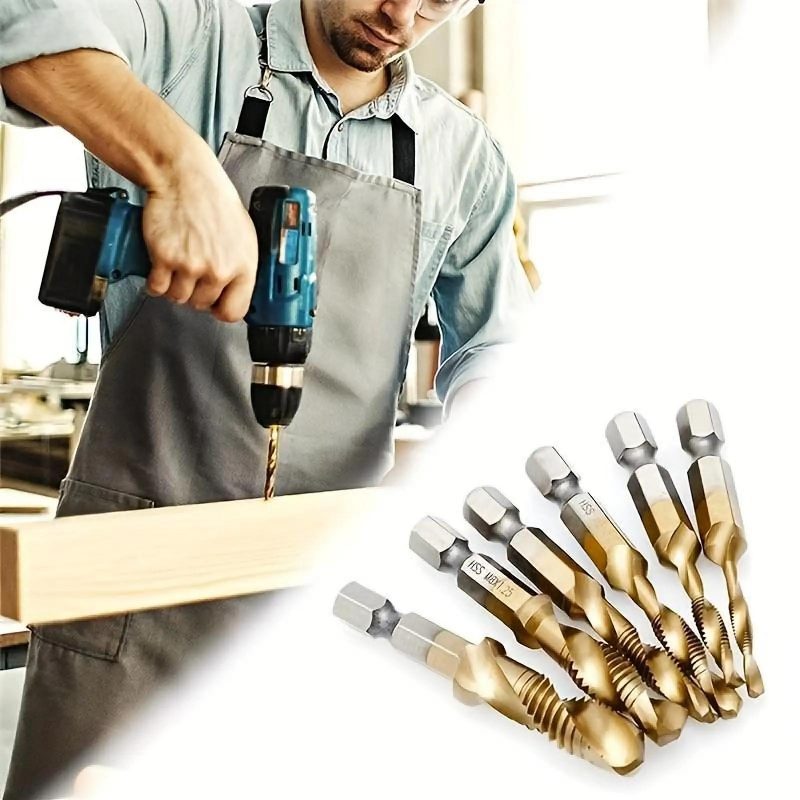 6PCS Multipurpose Compound Spiral Tap Set