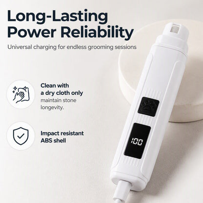 Electric Pet Nail Grinder with LED Power Display