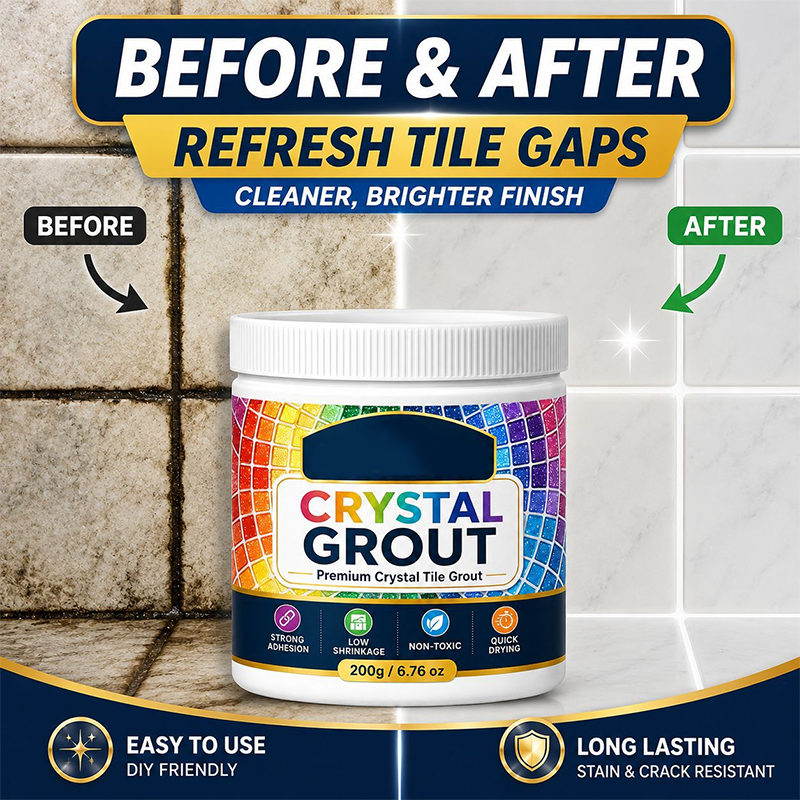 💧🛡️High-Strength Waterproof Crystal Tile Grout🏠 Goodbye to infiltration and blackening 🚫