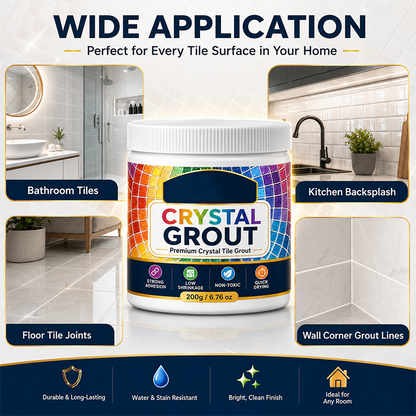 💧🛡️High-Strength Waterproof Crystal Tile Grout🏠 Goodbye to infiltration and blackening 🚫