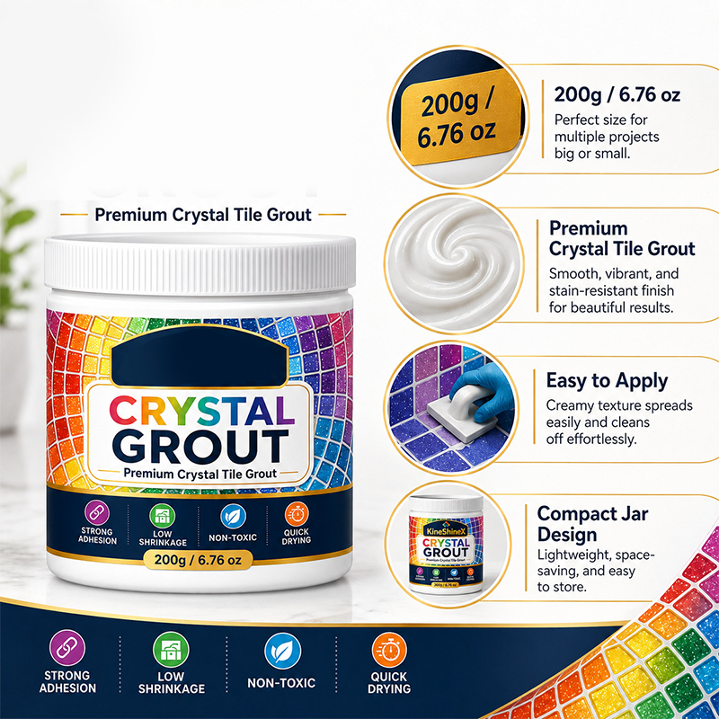 💧🛡️High-Strength Waterproof Crystal Tile Grout🏠 Goodbye to infiltration and blackening 🚫