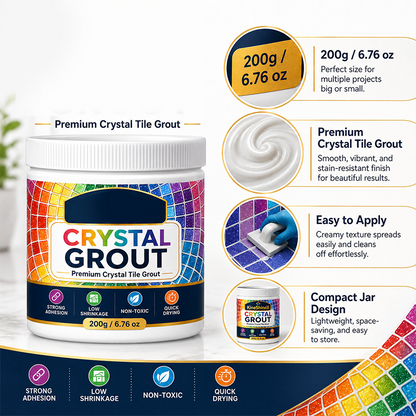 💧🛡️High-Strength Waterproof Crystal Tile Grout🏠 Goodbye to infiltration and blackening 🚫