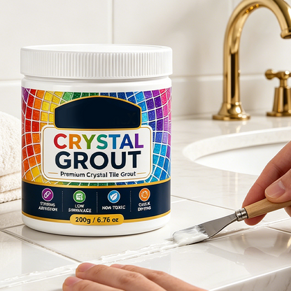 💧🛡️High-Strength Waterproof Crystal Tile Grout🏠 Goodbye to infiltration and blackening 🚫