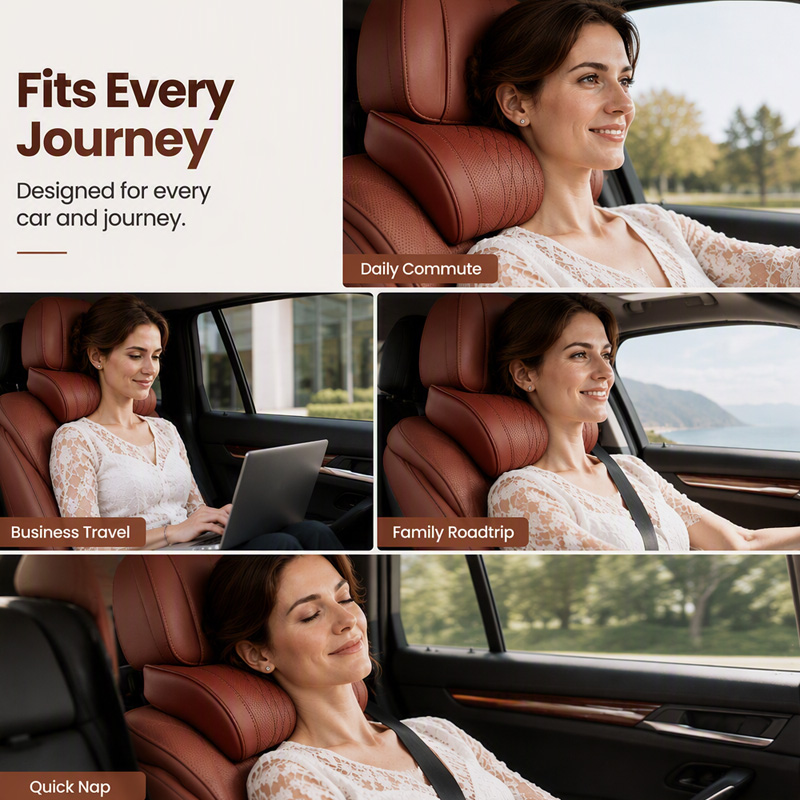 Universal Memory Foam Car Headrest Neck Pillow