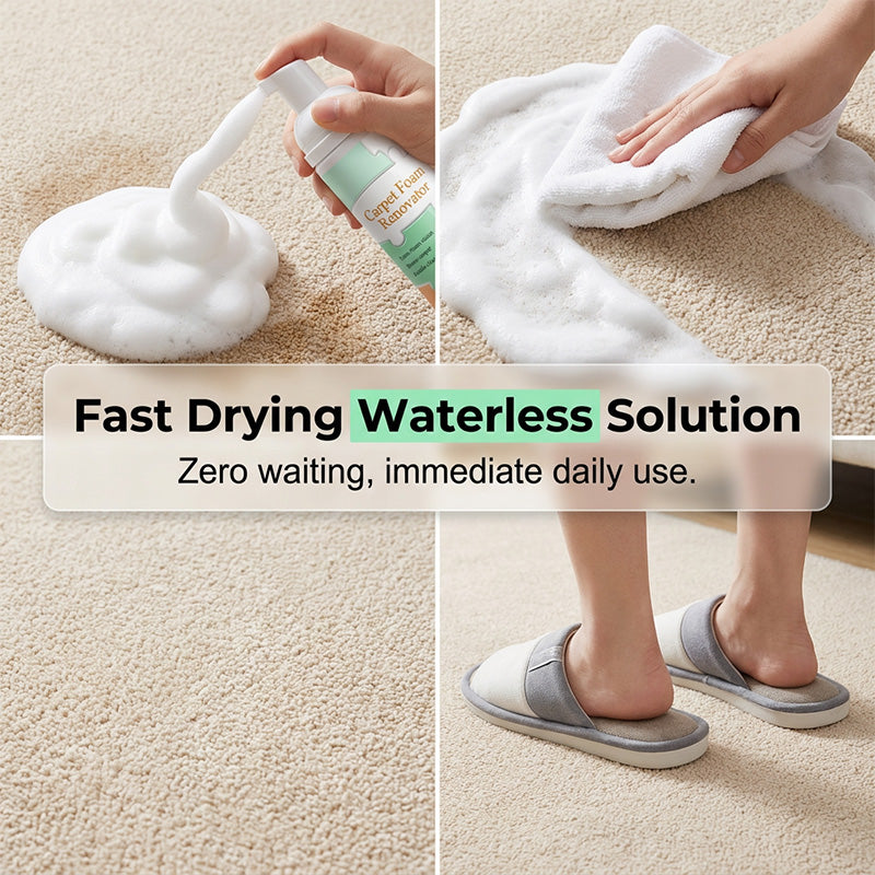 🏠✨50% OFF! 🧹🛋️ Waterless Carpet Cleaning Foam – Instant Stain Lift, No Wet Mess & Advanced Micro-Foam Technology. Over 31,482 Spotless Carpets!✨