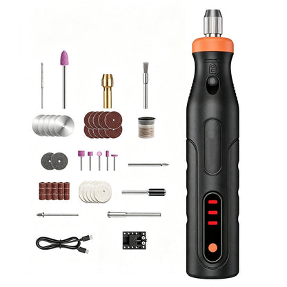 🔥Hot Sale 50% OFF🔥 Mini Cordless Rotary Tool Kit – Variable Speed, USB Rechargeable, with Accessories, for Light DIY Tasks 🛠️