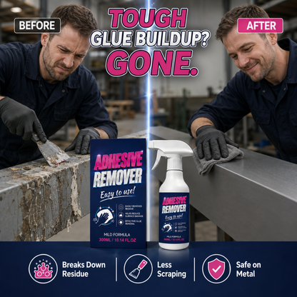🔥 Multi-Surface Adhesive Remover Spray – Gentle Formula Dissolves Stickers, Tape & Labels – Ideal for Glass, Metal, Plastic & Finished Wood 🧴✨