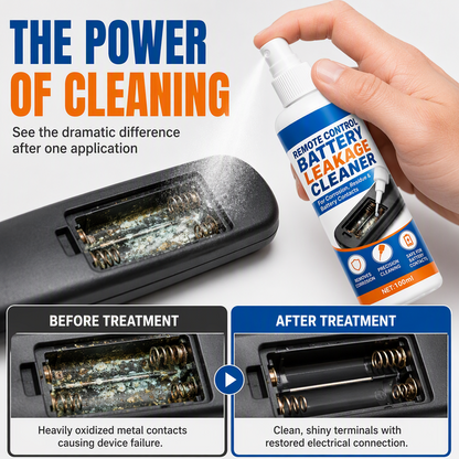 Portable Precision Electronic Contact Cleaner Spray – Battery Leakage Corrosion Remover, Restore Conductivity for Remote Controls, Toys & Household Electronic Battery Contacts