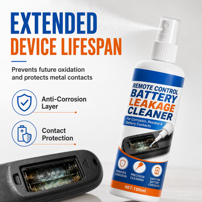 Portable Precision Electronic Contact Cleaner Spray – Battery Leakage Corrosion Remover, Restore Conductivity for Remote Controls, Toys & Household Electronic Battery Contacts