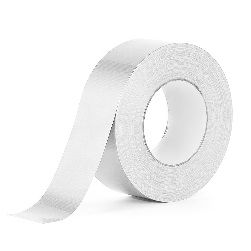 Reinforced Aluminum Foil Tape – Glass Fiber Mesh Heat-Resistant Waterproof Duct Tape for AC Pipes, Roof Sealing, HVAC Insulation, UV-Reflective Weatherproofing, Industrial-Strength Adhesive