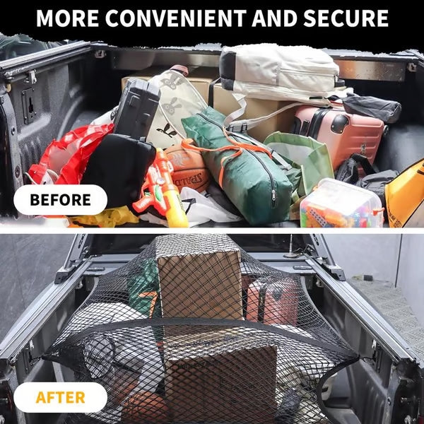 Universal car trunk tailgate net cover bag