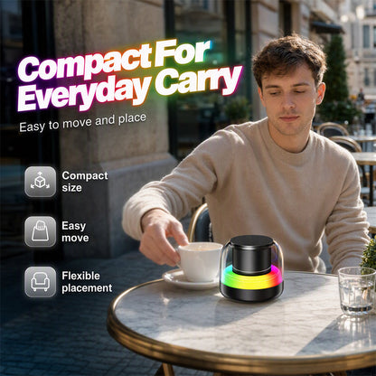 Portable Bluetooth Speaker with RGB Light